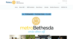 Desktop Screenshot of metrobethesdarotary.org